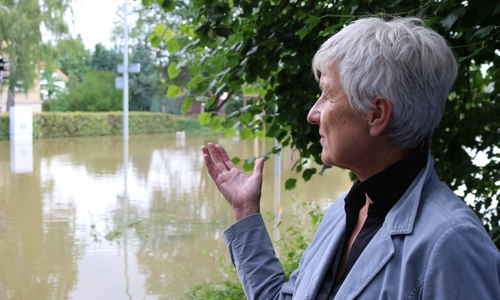 Landrätin Christiana Steinbrügge rief beim Hochwasser im Jahr 2017 den Katastrophenfall im Landkreis Wolfenbüttel aus. Trotz dieser Erfahrung nehme sie das Thema nicht ernst genug, meint die CDU.