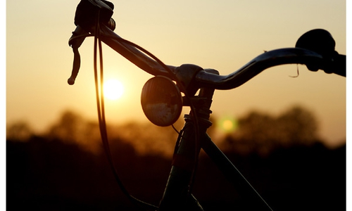 Fahrrad-Beleuchtungscheck. Foto: Privat