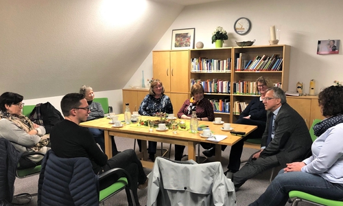 Falko Mohrs besuchte den Verein Hospizarbeit Helmstedt
