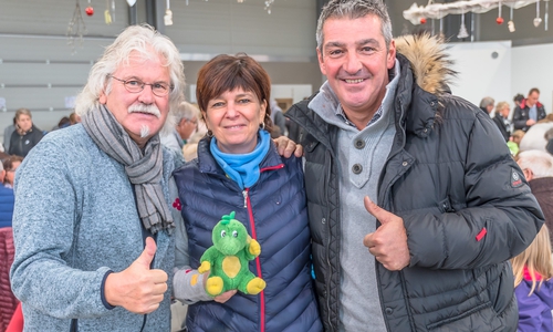 Manfred Kramer mit Andrea und Dennis Mura. Foto: Manfred Kramer
