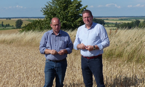 SPD-Landtagsabgeordnete Marcus Bosse (re.) traf sich  mit dem Vorsitzenden des Niedersächsischen Landvolkes Ulrich Löhr zu einem Gespräch. Foto: Wahlkreisbüro Marcus Bosse