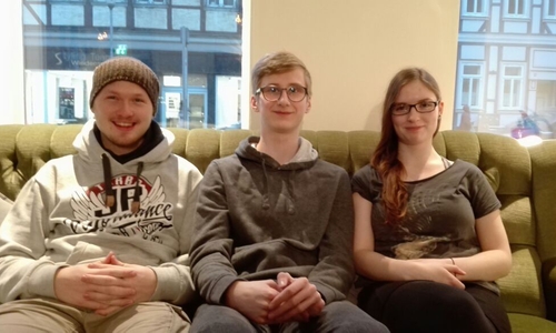 Lauritz Krull, Philipp Bräuer, Antonia Piep (v. li.). Foto: Jugendpflege