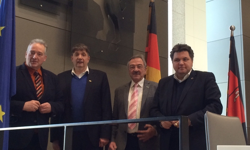 Frank Oesterhelweg, Harm Adam,  Bernd Wolf und Uwe Schäfer. Foto: Sabine König