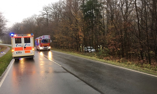 Die Feuerwehren aus Grasleben und Querenhorst wurden zu einem Verkehrsunfall auf die Bundesstraße B244 alarmiert. Foto: Feuerwehr Helmstedt