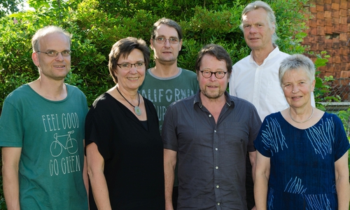 Das Kandidatenteam der GRÜNEN in der Gemeinde Evessen (von links): Robert Hübner, Nicola Pöckler, Carsten Brüninghaus, Gerhard Bartschies-Franke, Klaus-Henning Terschüren, Christiane Wagner-Judith, Foto: privat