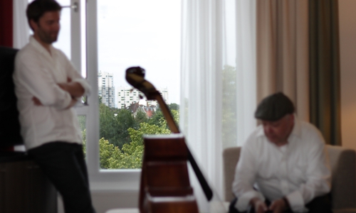 Jan Behrens am Piano und Jürgen Osterloh. Foto: Stefan Lohmann