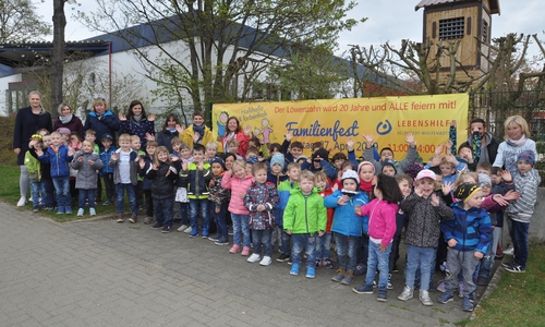 Die Kinder und Erzieher der Kindergärten Löwenzahn und Siebenstein freuen sich bereits auf das Fest. Foto: Lebenshilfe