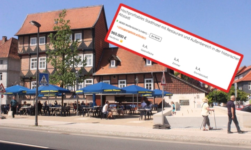 Der Bayrische Hof steht zum Verkauf. Foto: Screenshot (immowelt.de)/Anke Donner