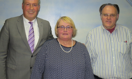 Ortsbürgermeister Andreas Glier, Stellvertreter Petra Meyer und Siegfried Hauptstein (von links nach rechts). Foto: Privat