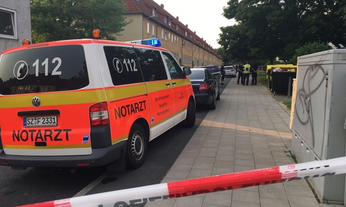 In Lebenstedt soll ein Mann seine Frau erschossen haben. Fotos und Video: aktuell24/BM