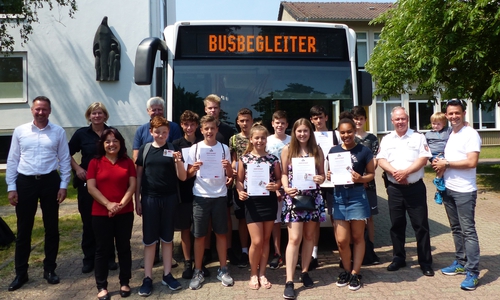 Busbegleiter der Eichendorffschule. Foto: Polizei