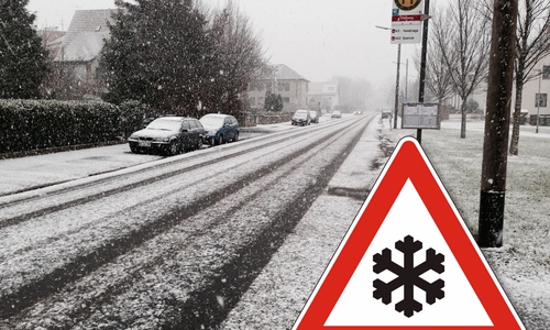 Schneefall - Achtung vor Glätte! Foto: Robert Braumann