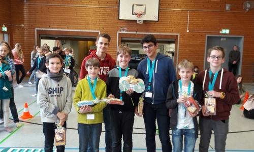 In der Sporthalle der Großen Schule wurde das Rennen ausgetragen. Foto: privat