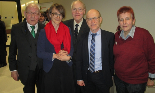 Von links: Die Delegation der BSL beim Landschaftstag in Hannover: Dieter Lorenz, Anna Lamprecht, Rolf Ahlers, Hans Werner Schlichting und Sabine Resch-Hoppstock. Nicht im Bild Dr. Anja Hesse.