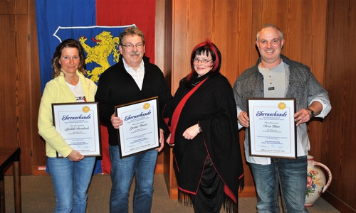 Von links: Judith Steinbeck, Gustav Busse, Birgit Eredt, Sven Bäse. Foto: Kreishandwerkerschaft Region Braunschweig-Gifhorn

