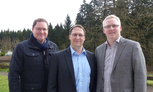 Die SPD-Kreistagsfraktion (von links): umweltpolitischer Sprecher Marcus Bosse, Bürgermitglied Stephan Grenz sowie Fraktionsvorsitzender Falk Hensel. Foto: Privat