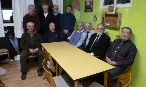 (von links nach rechts) Horst Haberland, Werner Henschel, Dieter Bode, Otto Probst, Friedrich-Karl Schulz, Jens Henschel, Werner Wende, Roland Kröhle, Ewald Haberland, Uwe Schmidt Foto: Wolfgang Haberland