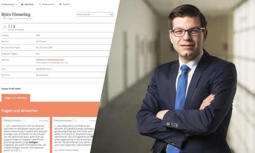 Eine von drei Fragen hat Försterling beantwortet. Foto: Screenshot / Nigel Treblin