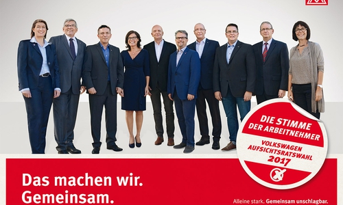 Einige der Kandidaten zum Aufsichtsrat. Foto: IG Metall