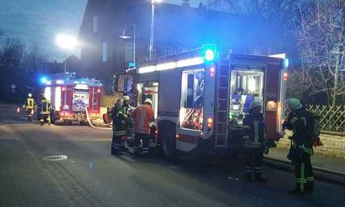 Die Feuerwehr Gardessen musste zu einer Übung ausrücken. Fotos: Matthias Franz