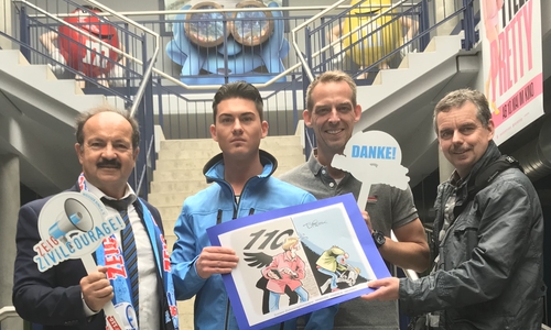 v.r.n.l.: Thomas Velte, Florian Wildmann, Timmy Weber und Günter Koschig. Foto: Ines Goetsch         