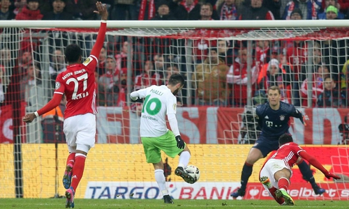 Yunus Malli mit der einzigen Torchance in der 83. Spielminute. Foto: imago/Eibner