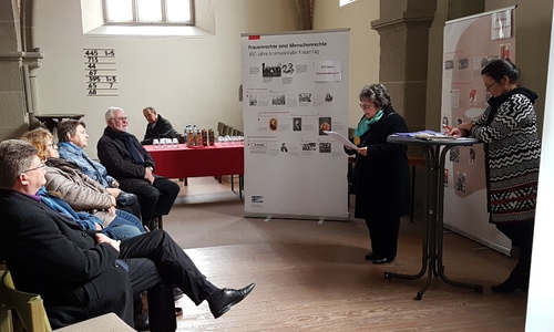 Ausstellungseröffnung: „Frauenrechte sind Menschenrechte“. Foto: Jan Fricke