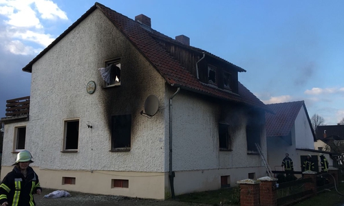 Dieses Haus wird für einige Zeit unbewohnbar bleiben. Fotos: aktuell24(KR)