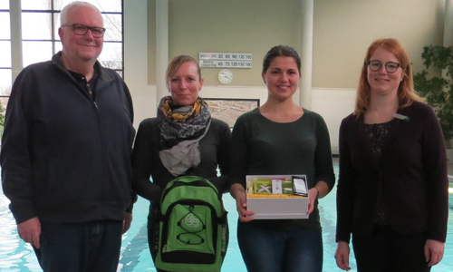 Jessica Netzt hatte an diesem Abend die meiste Handkraft. Foto: AquaService GmbH