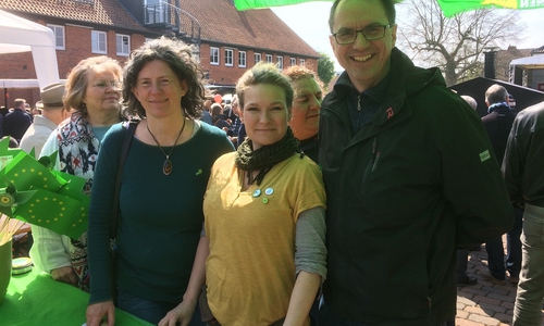 Angela Bösselmann, Ghalia el Boustami, Julia Mefs, Ercan Killic, Michael Siano (v. li.). Foto: Bündnis 90/Die Grünen