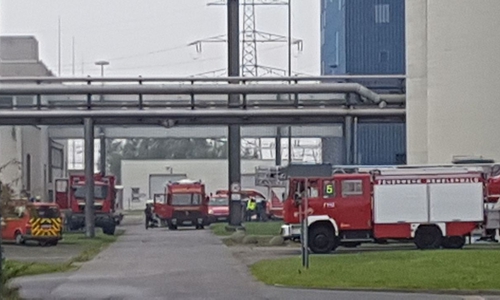 Großeinsatz auf dem Gelände des Kraftwerks Mehrum. Fotos: aktuell24