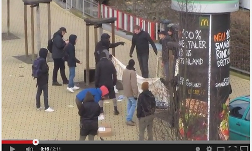 Am Montag, den 27.07. findet um 9.00 Uhr im Amtsgericht Braunschweig ein Prozess wegen einer Protestaktion gegen einen Büchertisch der "Jungen Nationaldemokraten" (JN), am 13.02.2015 im Siegfriedviertel statt. Screenshot: Heise