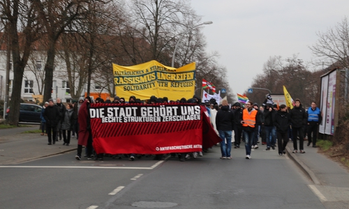 Samstag kam es zum Protest gegen die JN, Foto: Robert Braumann