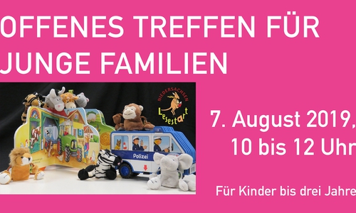 Offenes Treffen für junge Familien. Plakat: Stadt Wolfenbüttel