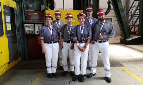 v.l.: Sarah Grabenhorst-Quidde, Manuel Juhrs, Milan Bley, Jacqueline Gödecke, Henrik Hagemann, Phillip Stolze. Foto: JU Wolfenbüttel