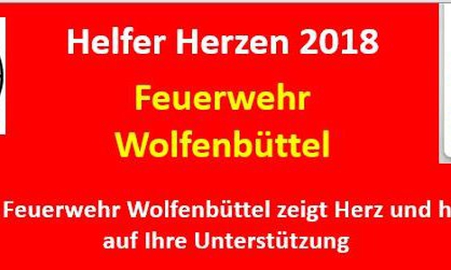 Die Feuerwehr zeigt Herz. Quelle: Ortsfeuerwehr Wolfenbüttel
