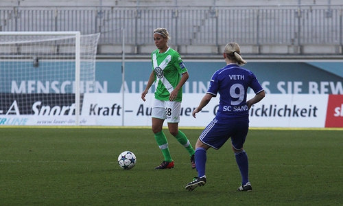 Unglücklich über die Neiderlage: Lena Goeßling. Foto: Frank Vollmer