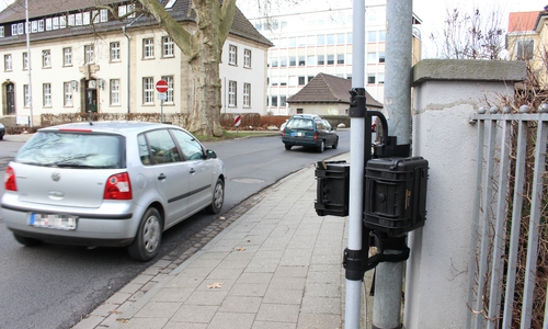 Verkehrszähler am Hartorwall. Foto: Max Förster