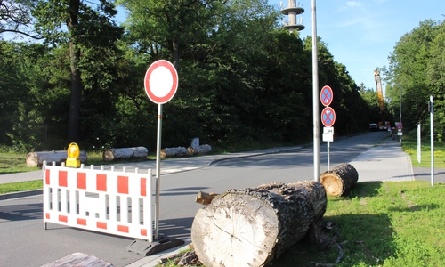 Die Sperrung der Sauerbruchstraße sorgte für Ärger. Fotos: Eva Sorembik