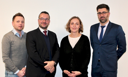 Dennis Heinze, Arnd Vinzenz Schneider, Nadin Schneider, Sebastian Gutt (v. li.). Foto: Kreisverkehrswacht Helmstedt