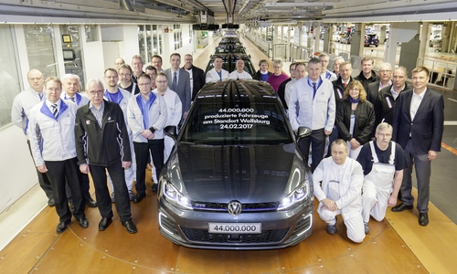 Der Jubiläumsgolf. Foto: Volkswagen