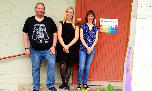 Organisieren den Familienbazar (v.l.): Matthias Bosse, Susanne Pensler und Natalie Weidner. Foto: Landkreis Wolfenbüttel