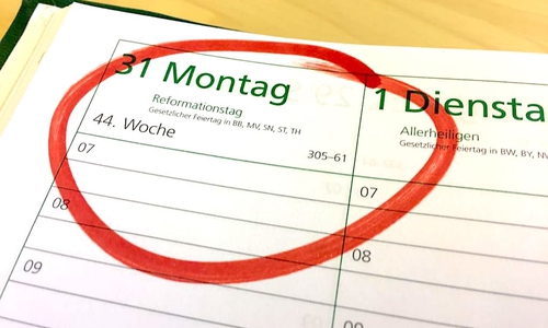 Hat auf Facebook den größten Zuspruch bekommen: Der 31. Oktober, Reformationstag. Symbolfoto: Anke Donner