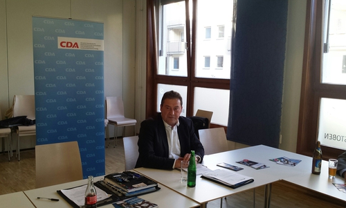 Uwe Lagosky bei der Diskussionsrunde. Foto: Privat