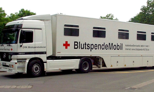 Blutspendemobil, Foto: DRK 