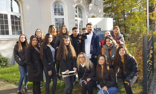 Die Schüler beim Jugendmedientag. Foto: Erich Kästner- Hauptschule