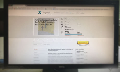 Ziel erreicht! Die Plattform wird nun eine Stellungnahme bei der Stadt Salzgitter einfordern. Foto: Alexander Panknin