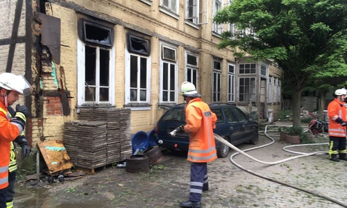 Die Feuerwehr hatte die Lage schnell im Griff. Fotos: Eva Sorembik