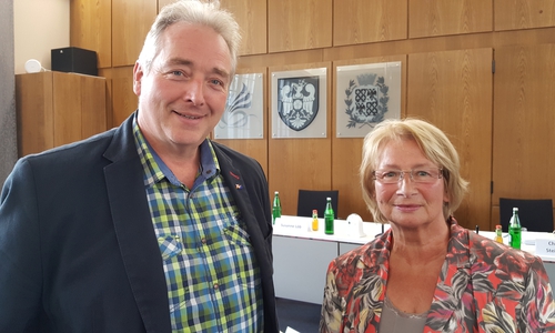 Frank Oesterhelweg und Elke Großer. Foto: CDU