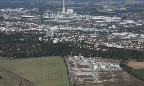 Ein Luftbild der Steimker Gärten in Wolfsburg. Foto: Matthias Leitzke